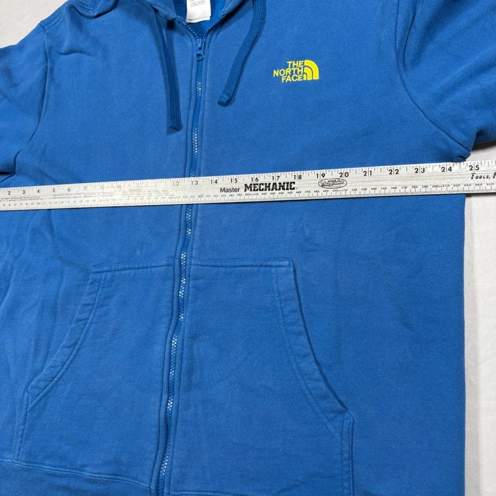 The North Face Full-Zip Hoodie Mens XL TB5Q ABAA Blue Embroidered Logo EUC